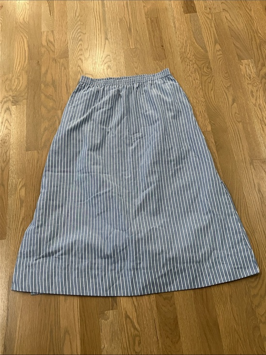 Tuckernuck Dresses & Skirts - Tuckernuck Women's Blue White Striped Modest  Maxi Skirt